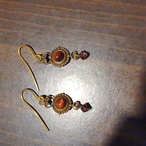 Tiger eye earrings